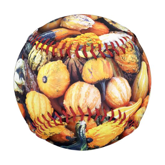 Bunte Kürbisse C Baseball (Vorderseite)