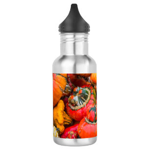 Bunte Kürbisse Edelstahlflasche