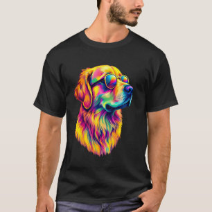 Bunte Lab-Kunstliebe Lustiger Labrador-Liebhaber T-Shirt