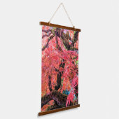 Bunte Laceleaf-Japanische-Ahorn Baum Wandteppich Mit Holzrahmen (Gewinkelt)