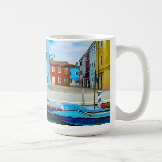 Bunte Lagune der Boots-Szenen-|Venetian Kaffeetasse (Rechts)