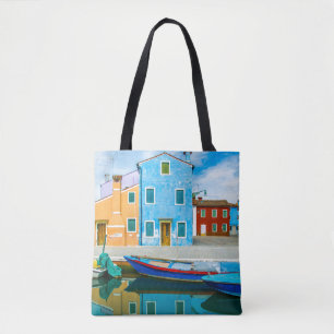 Bunte Lagune der Boots-Szenen- Venetian Tasche