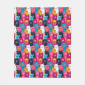 Bunte Lamas Fleecedecke (Vorderseite)