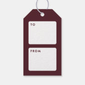 Bunte Lametta-Girlande Frohe Weihnachten-Geschenka Geschenkanhänger (Rückseite)