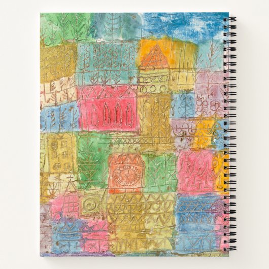 Bunte Landschaft - Paul Klee Notizblock (Rückseite)