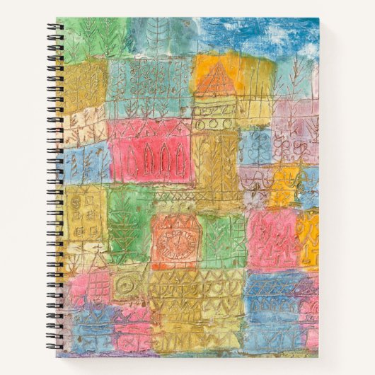 Bunte Landschaft - Paul Klee Notizblock (Vorderseite)