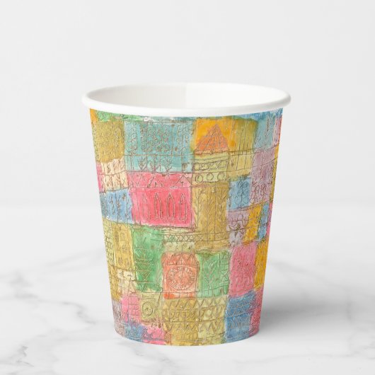 Bunte Landschaft - Paul Klee Pappbecher (Links)