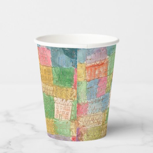 Bunte Landschaft - Paul Klee Pappbecher (Rechts)