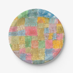 Bunte Landschaft - Paul Klee Pappteller