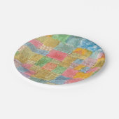 Bunte Landschaft - Paul Klee Pappteller (Schrägansicht)