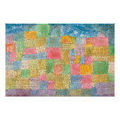 Bunte Landschaft - Paul Klee Poster (Vorderseite)