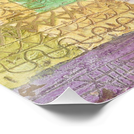 Bunte Landschaft - Paul Klee Poster (Ecke)