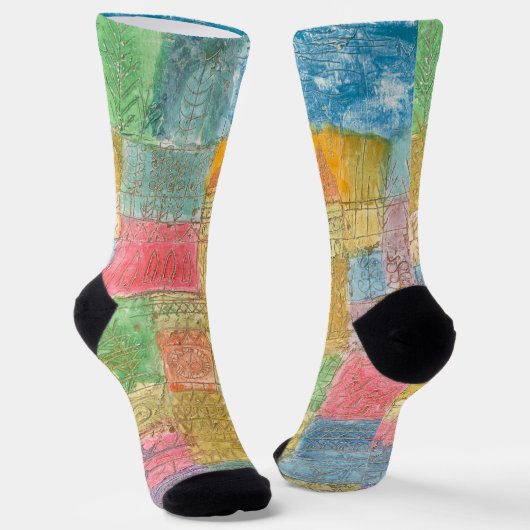 Bunte Landschaft - Paul Klee Socken (Gewinkelt)