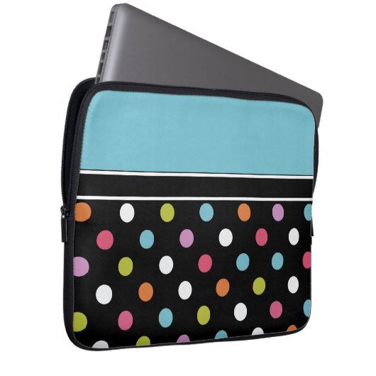 Bunte Laptop-Kasten-Tupfen Laptopschutzhülle (Vorne Rechts)