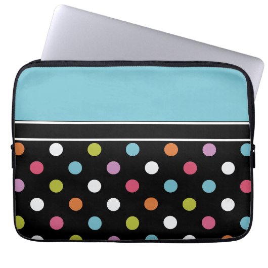 Bunte Laptop-Kasten-Tupfen Laptopschutzhülle (Vorderseite)