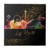 Bunte Las Vegas-Skyline Fliese (Vorderseite)