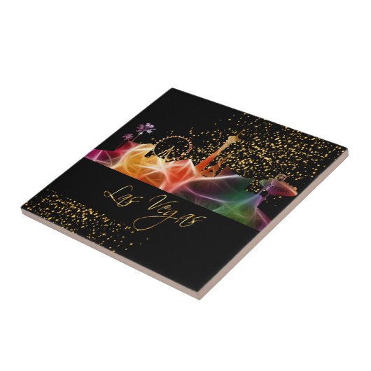 Bunte Las Vegas-Skyline Fliese (Seite)