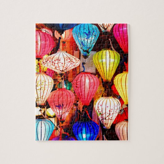 Bunte Laternen Puzzle (Vertikal)
