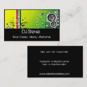 Bunte Lautsprecher-Band DJ-Musik-Geschäfts-Karten Visitenkarte (Vorne/Hinten)