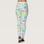 Bunte Leggings des Ostern-Frühlings-Muster-| (Rückseite)