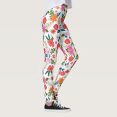 Bunte Leggings mit einem lebendigen Blumenmuster  (Rechts)