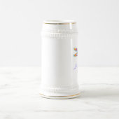 Bunte Libelle Bierglas (Mittel)