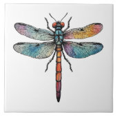 Bunte Libelle Fliese (Vorderseite)