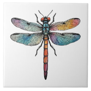 Bunte Libelle Fliese