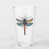Bunte Libelle Glas (Rückseite)