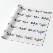Bunte Libelle – Irisierende Naturkunst Geschenkpapier (Ungerollt)