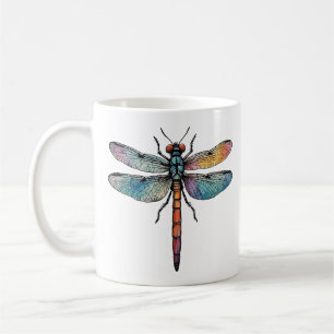 Bunte Libelle Kaffeetasse