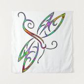 Bunte Libelle Wandteppich (Vorderseite (Horizontal))