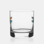 Bunte Libelle Whiskyglas (Rechts)