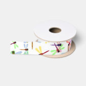 bunte Libellen Satinband (Spule)