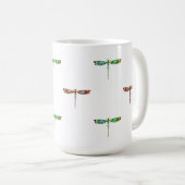 Bunte Libellen-Tasse Kaffeetasse (VorderseiteRechts)