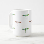 Bunte Libellen-Tasse Kaffeetasse (Vorderseite Links)