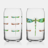 Bunte Libellen-Trinkgläser Tumbler Dosenglas (Vorderseite)