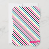 Bunte Licht-rosa GoldAbschluss-Party Einladung (Rückseite)