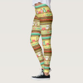Bunte Liebe-Eulen-Leggings Leggings (Links)