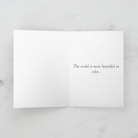 Bunte Liebe Karte (Innenseite)