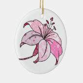 bunte Lilie Keramik Ornament (Rechts)