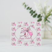 bunte Lilie Postkarte (Stehend Vorderseite)