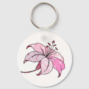 bunte Lilie Schlüsselanhänger