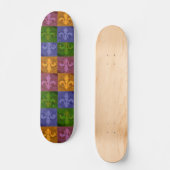 Bunte Lilien-Kunst New Orleans Skateboard (Vorderseite)