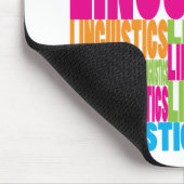 Bunte Linguistik Mousepad (Ecke)