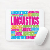 Bunte Linguistik Mousepad (Mit Mouse)