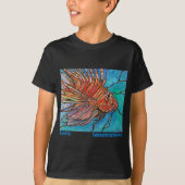 Bunte Lionfish-"Buntglas-" Art-Kunst! T-Shirt (Vorderseite)