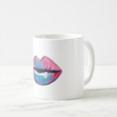 Bunte Lippenkunst Kaffeetasse (VorderseiteRechts)