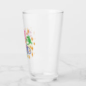 Bunte Lizards Glas (Links)