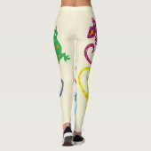 Bunte Lizards Leggings (Rückseite)
